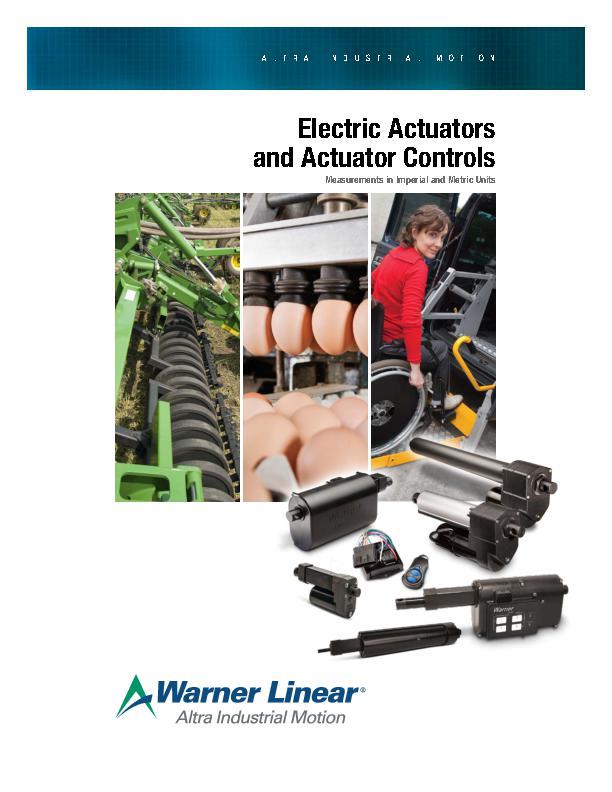 Electric Actuators and Actuator Controls