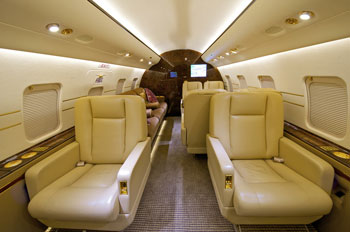 inside business jet